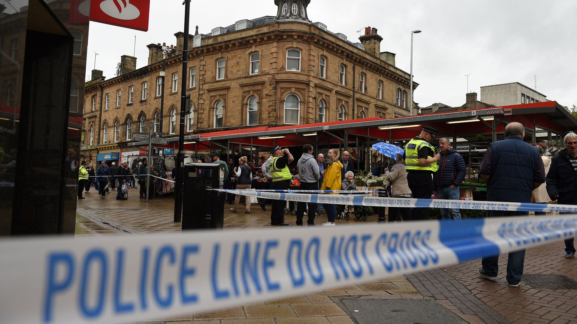 Crime scene in London