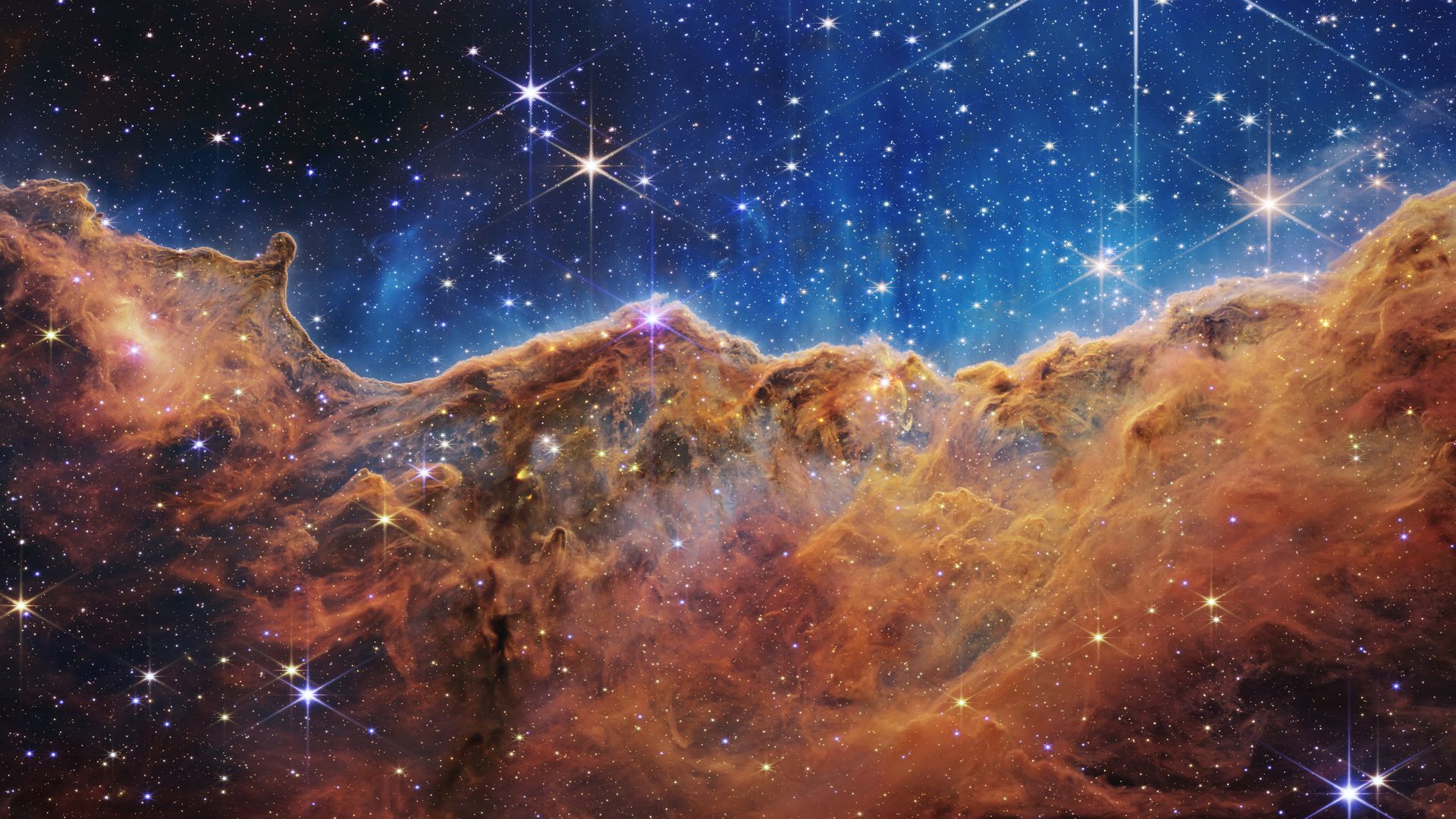 The Carina Nebula seen by the James Webb Space Telescope