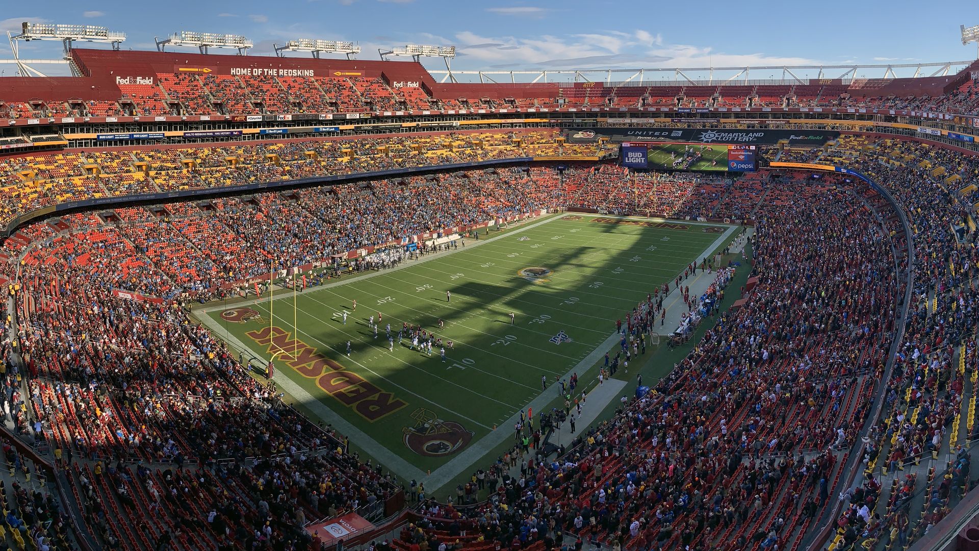 FedEx Field in Landover, MD.