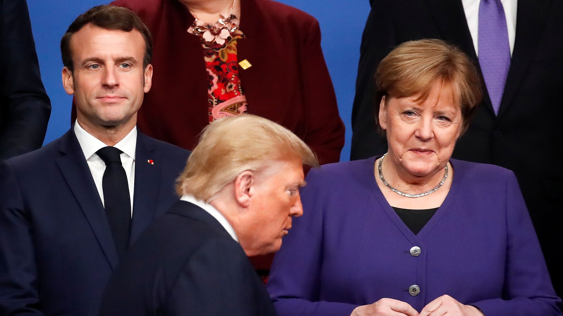 Macron, Trump and Merkel