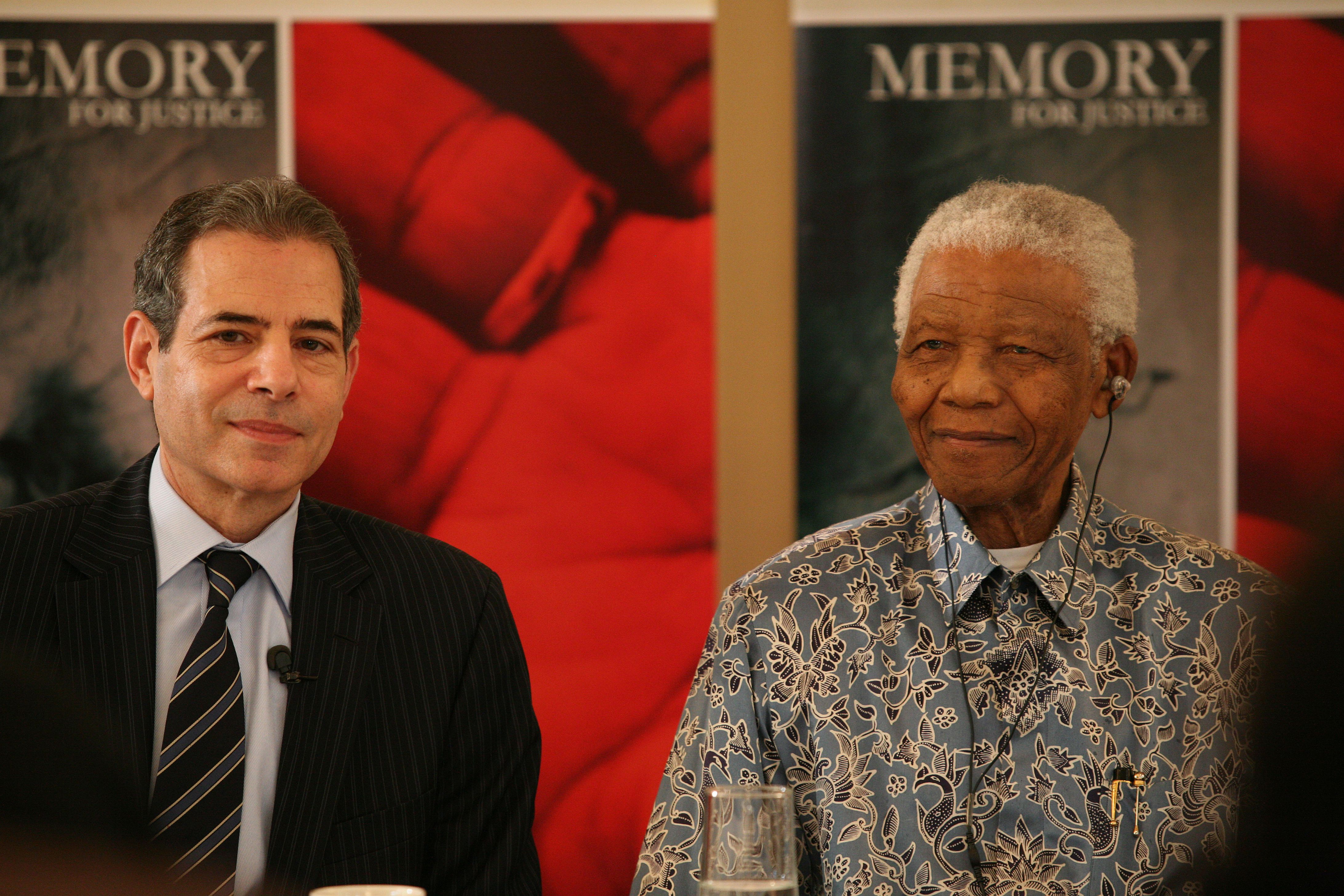 Richard Stengel and Nelson Mandela