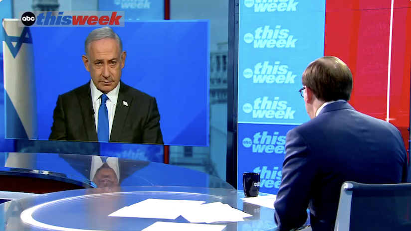 A view of an ABC studio interview