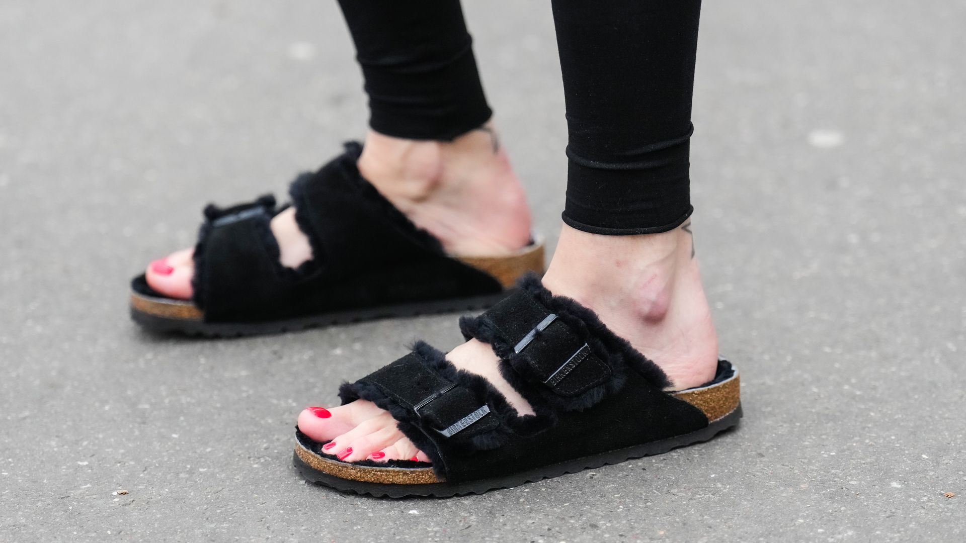 Birkenstock sandals shown
