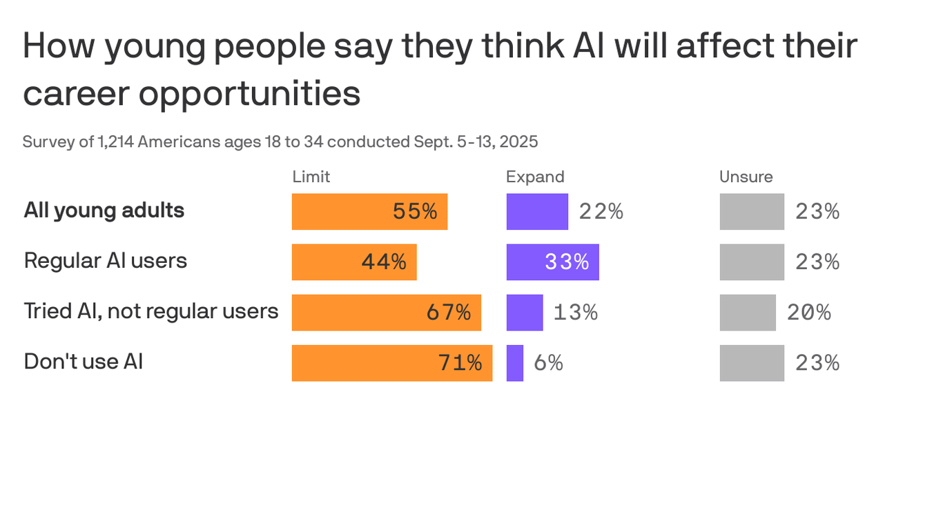 Exclusive: Young AI users more hopeful about jobs, study finds