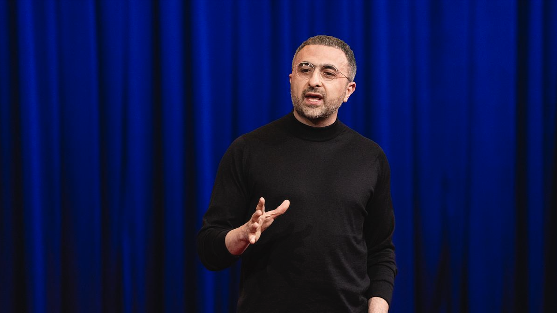 Microsoft AI CEO Mustafa Suleyman speaking at TED2024