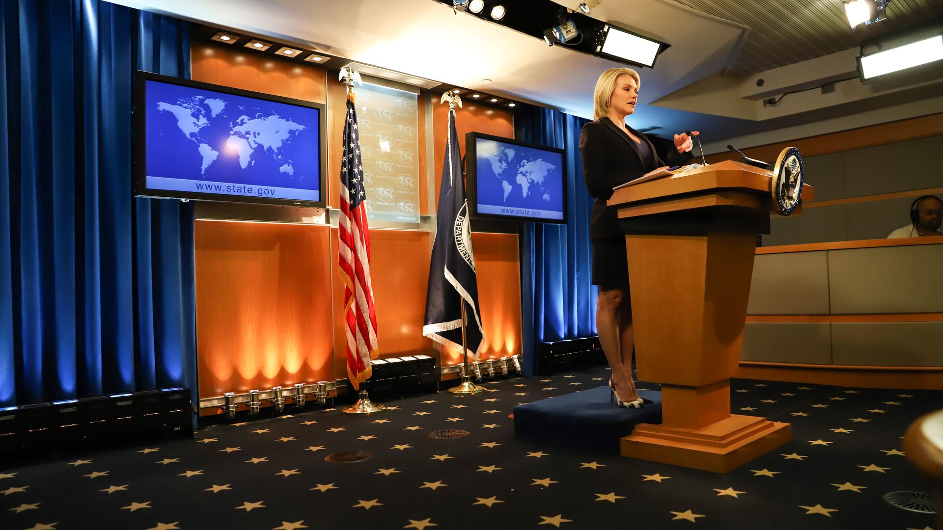 U.S. Department of State spokesperson Heather Nauert.