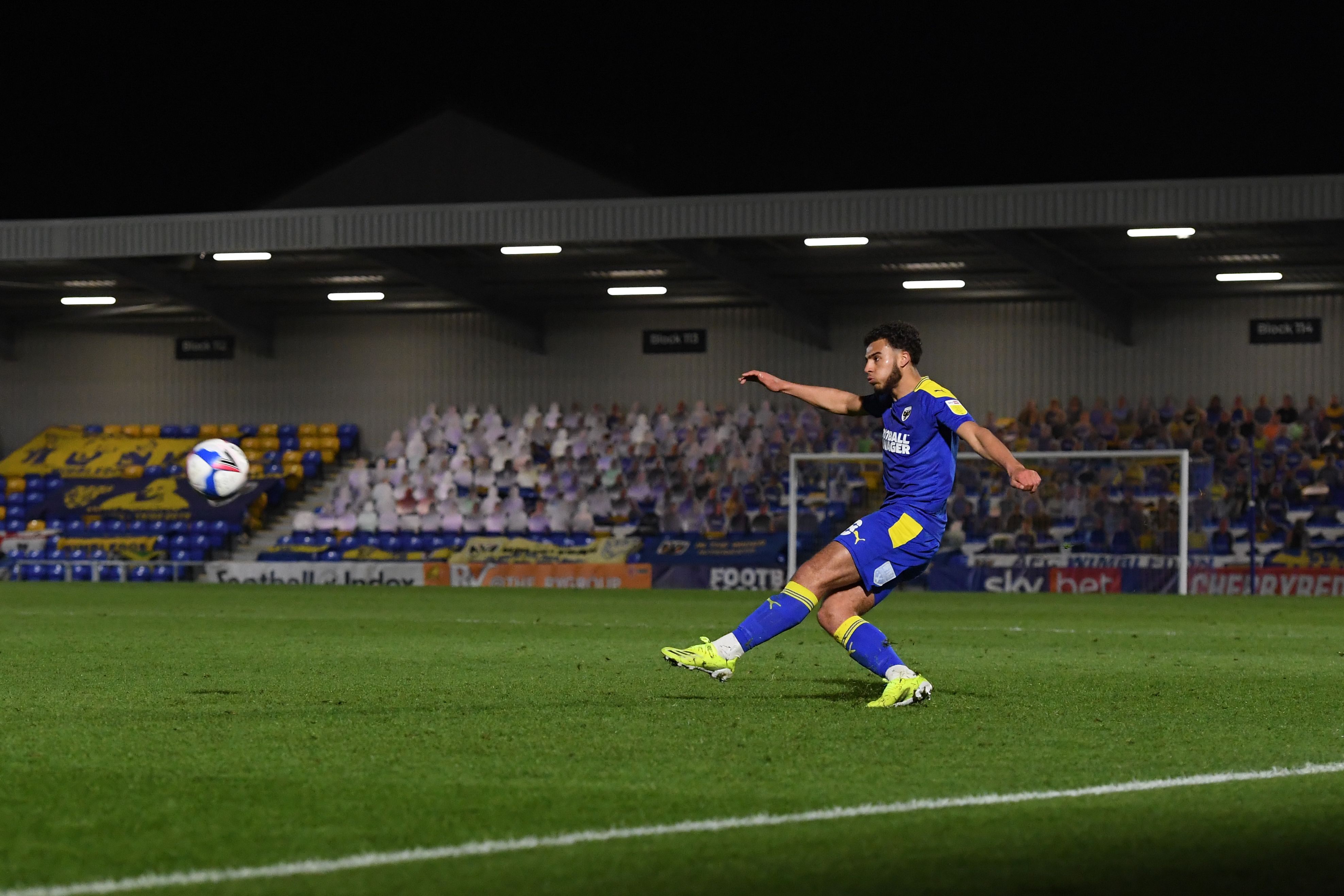 Nesta Guinness-Walker of AFC Wimbledon in action during the Sky Bet League One match between AFC Wimbledon and Burton Albion at Plough Lane on March 9, 2021 in Wimbledon, England. 