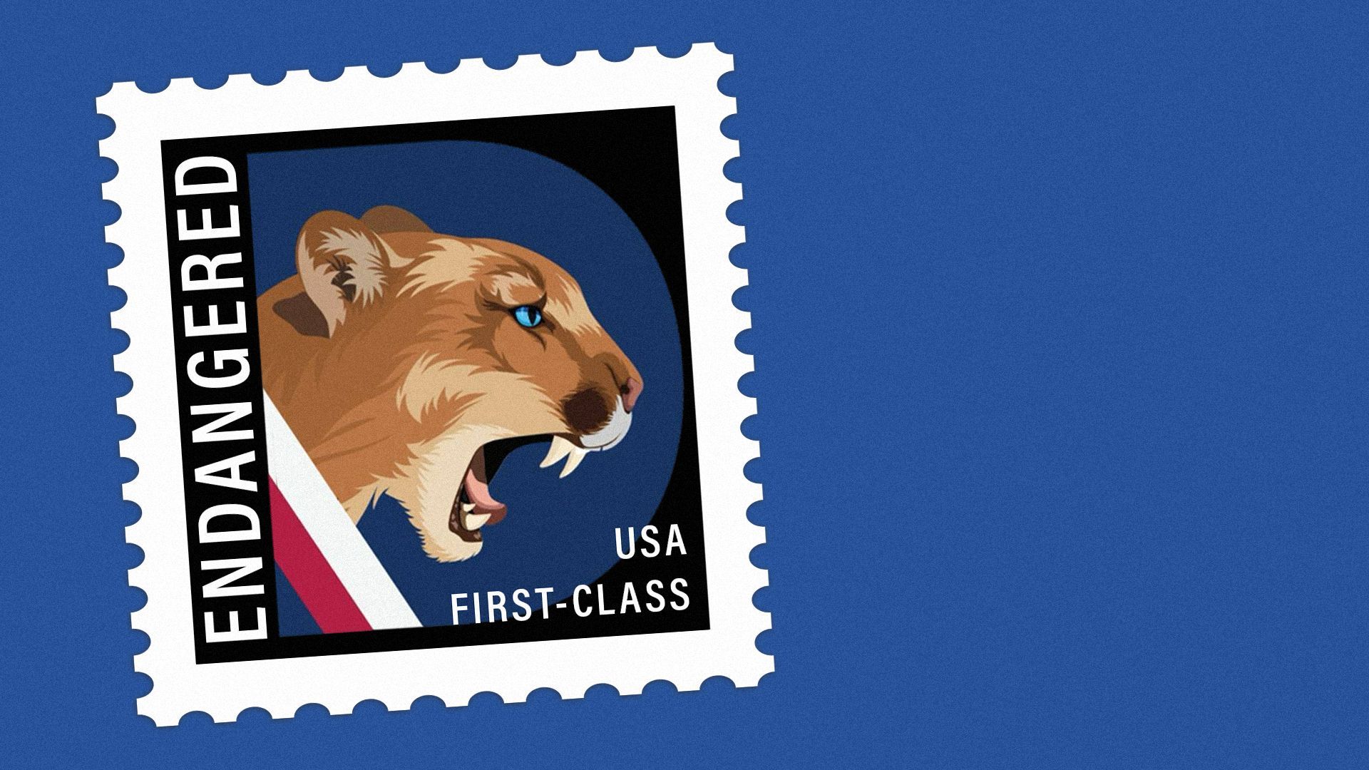 Illustration of the Florida Democratic Party logo on a postage stamp.