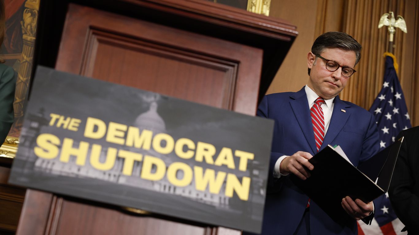 Mike Johnson faces growing internal revolt over shutdown