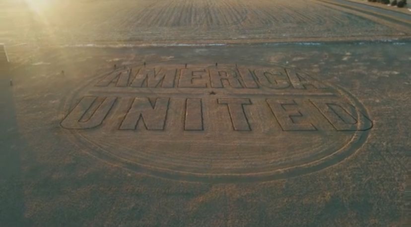 Crop Circles spelling out America United
