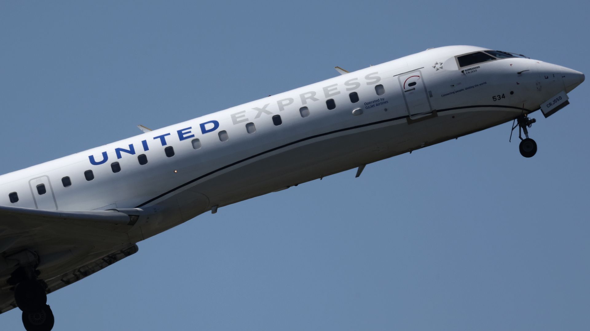 A United Airlines flight departing from Reagan National Airport in Washington D.C., On Sept. 1.