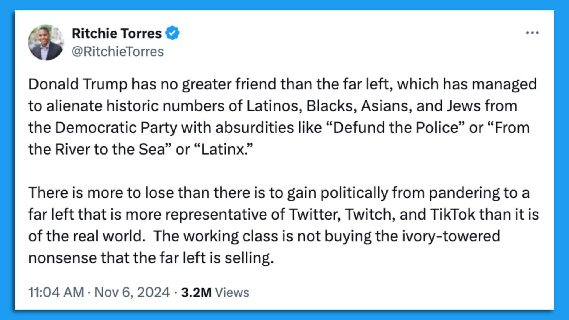 Ritchie Torres tweet