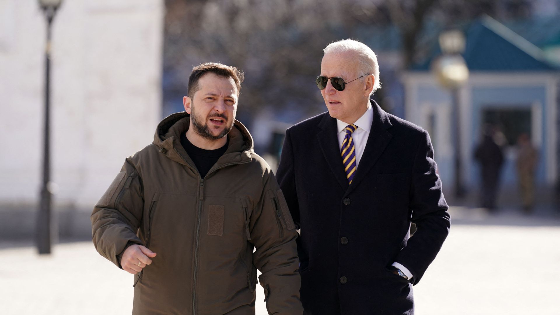 President Biden made a surprise visit to Kyiv on Monday