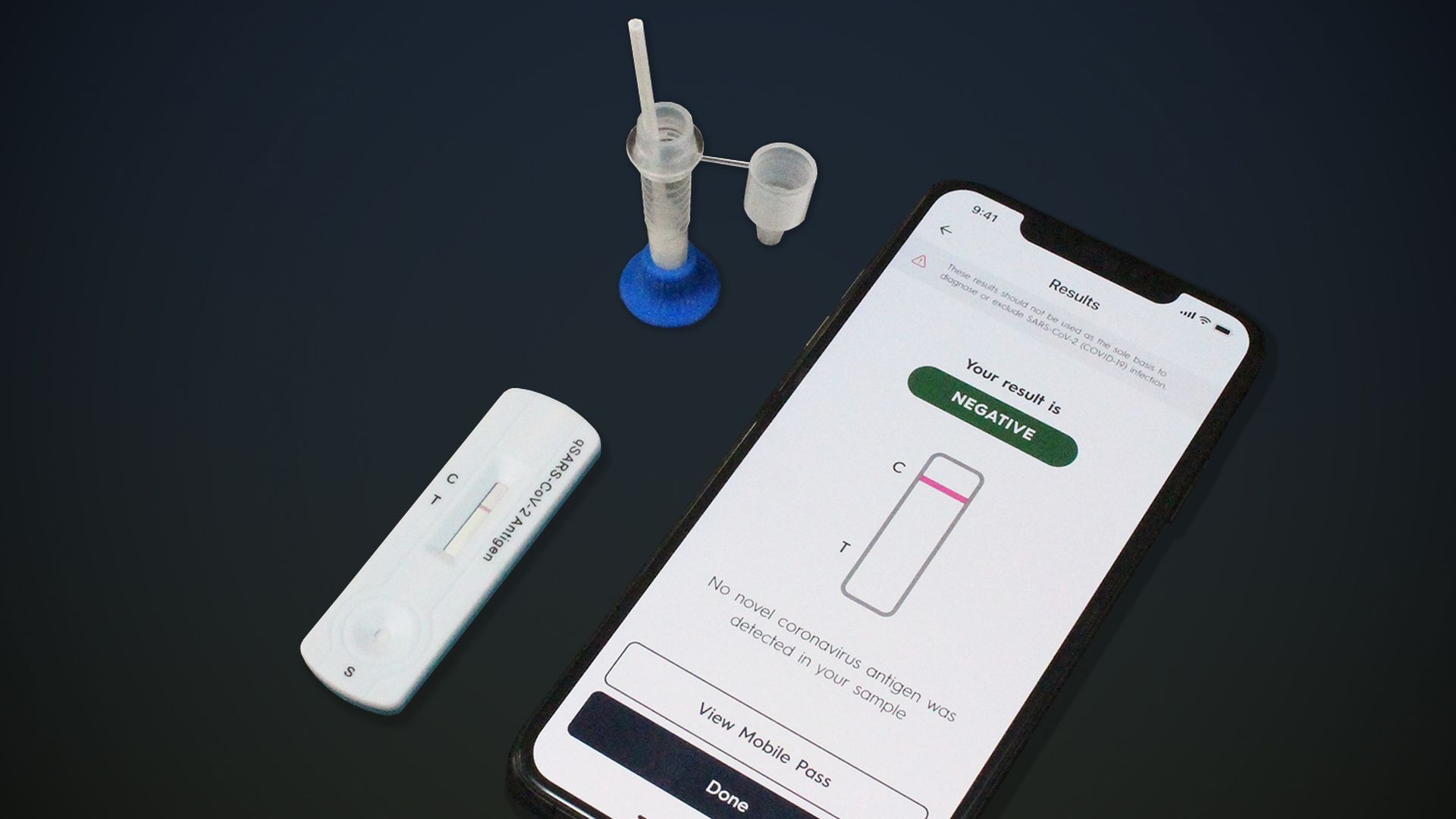 Gauss/Cellex rapid at-home COVID-19 test.