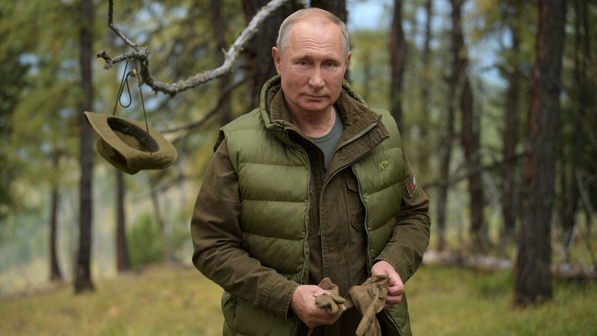 Russian President Vladimir Putin spends time in the Siberian Taiga forest to take a break from state affairs ahead of his birthday in Siberia