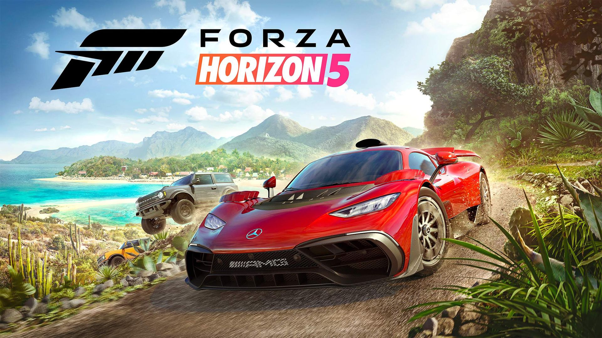 Download wallpaper 1600x900 hypercar, forza horizon 3, video game