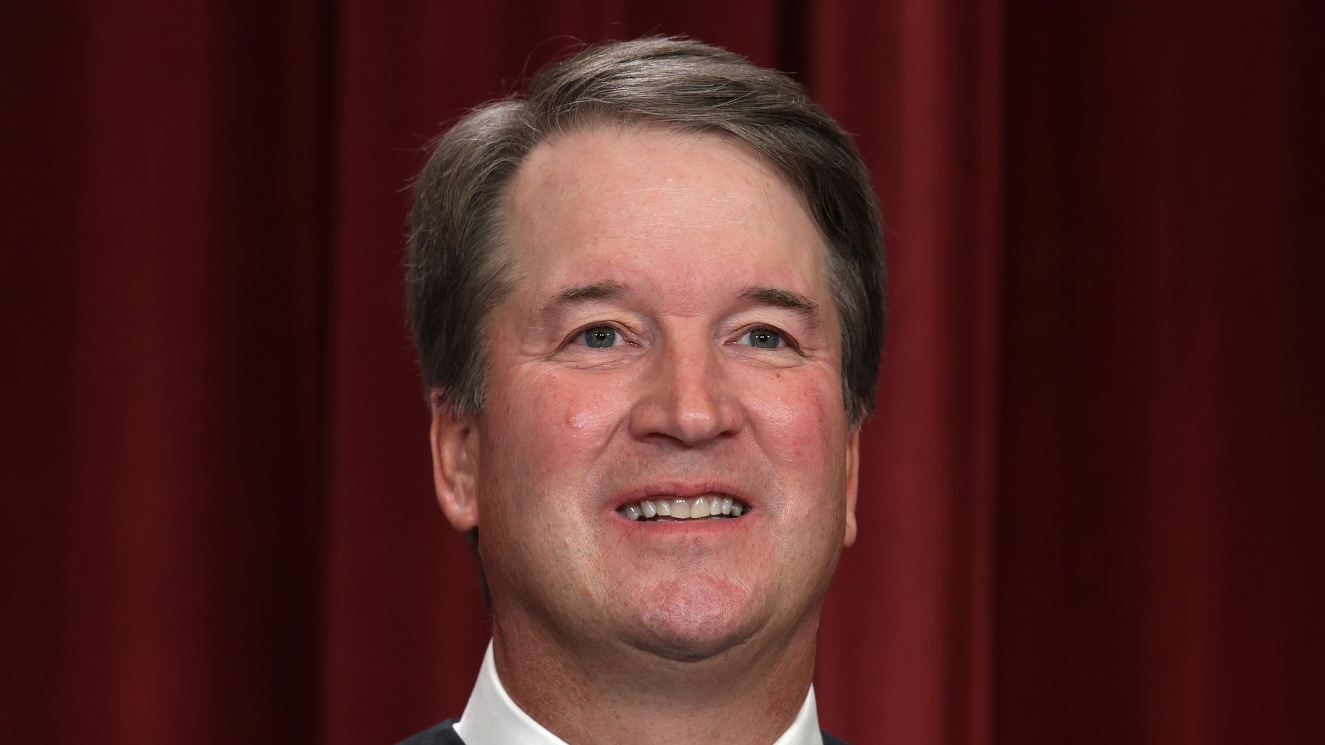 United States Supreme Court Associate Justice Brett Kavanaugh poses for his official portrait.