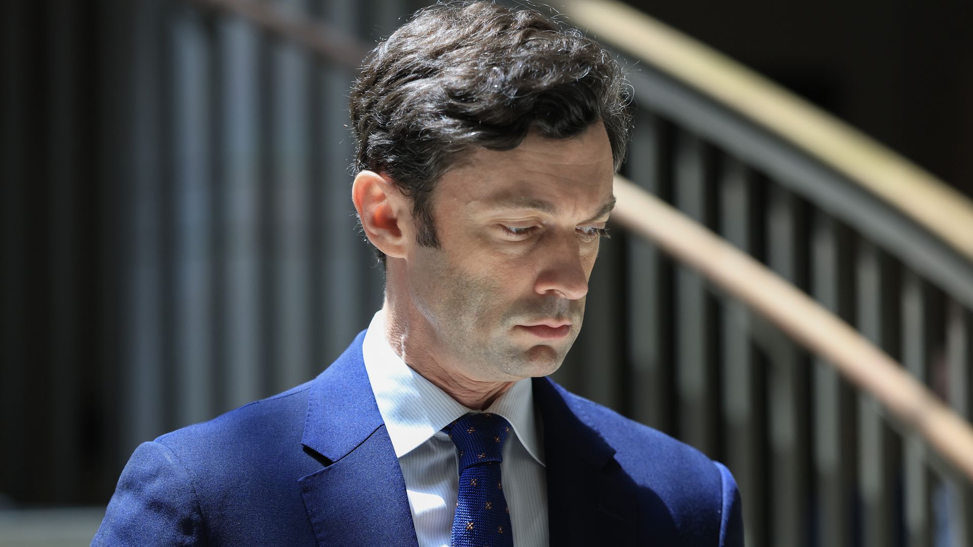 Sen. Jon Ossoff (D-GA) arrives for a classified briefing to Senators on the topic of Iran 