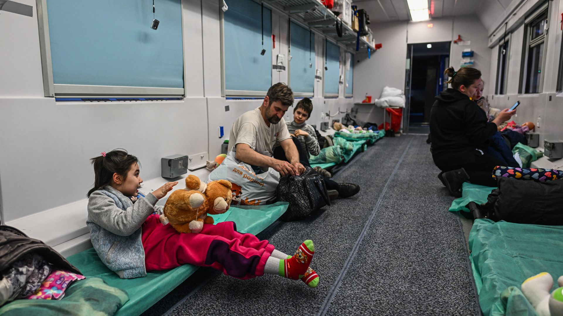 Ukrainian children medical transport