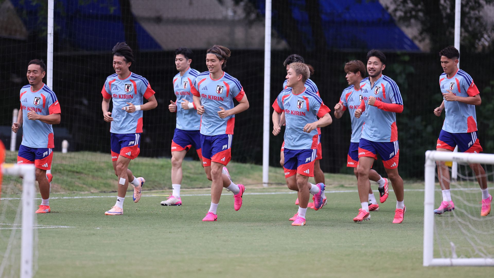 Team Japan players training in Mexico earlier this month.