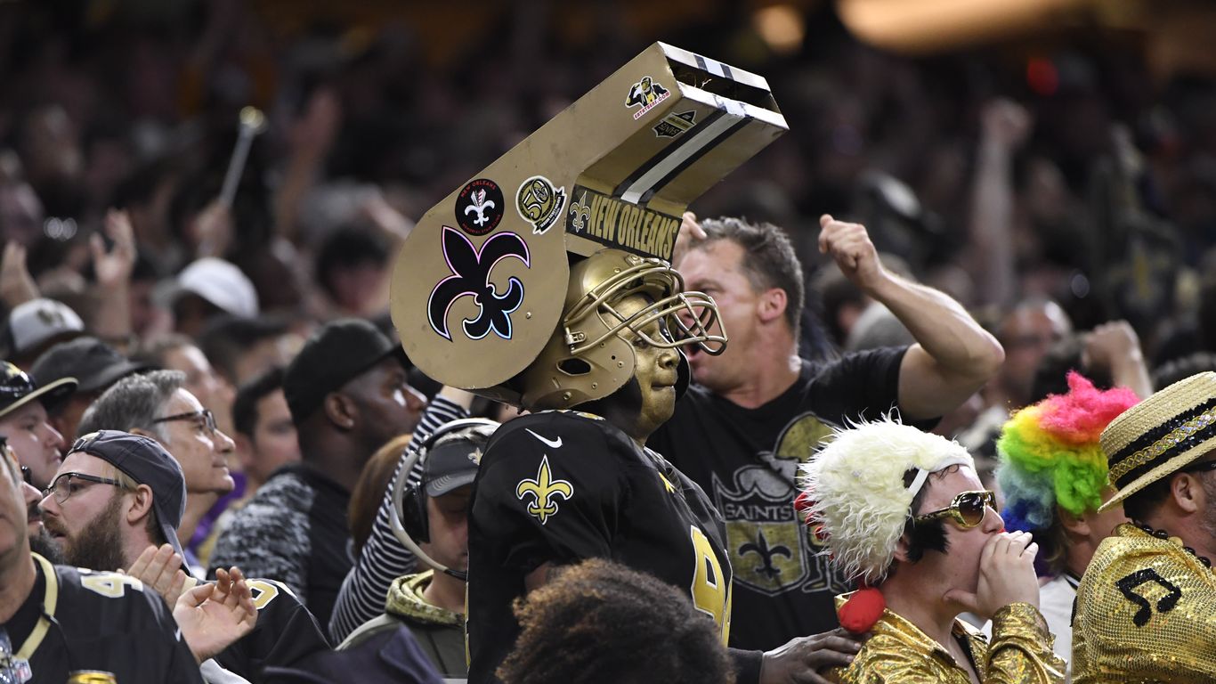 Who is Saints superfan Whistle Monsta Axios New Orleans