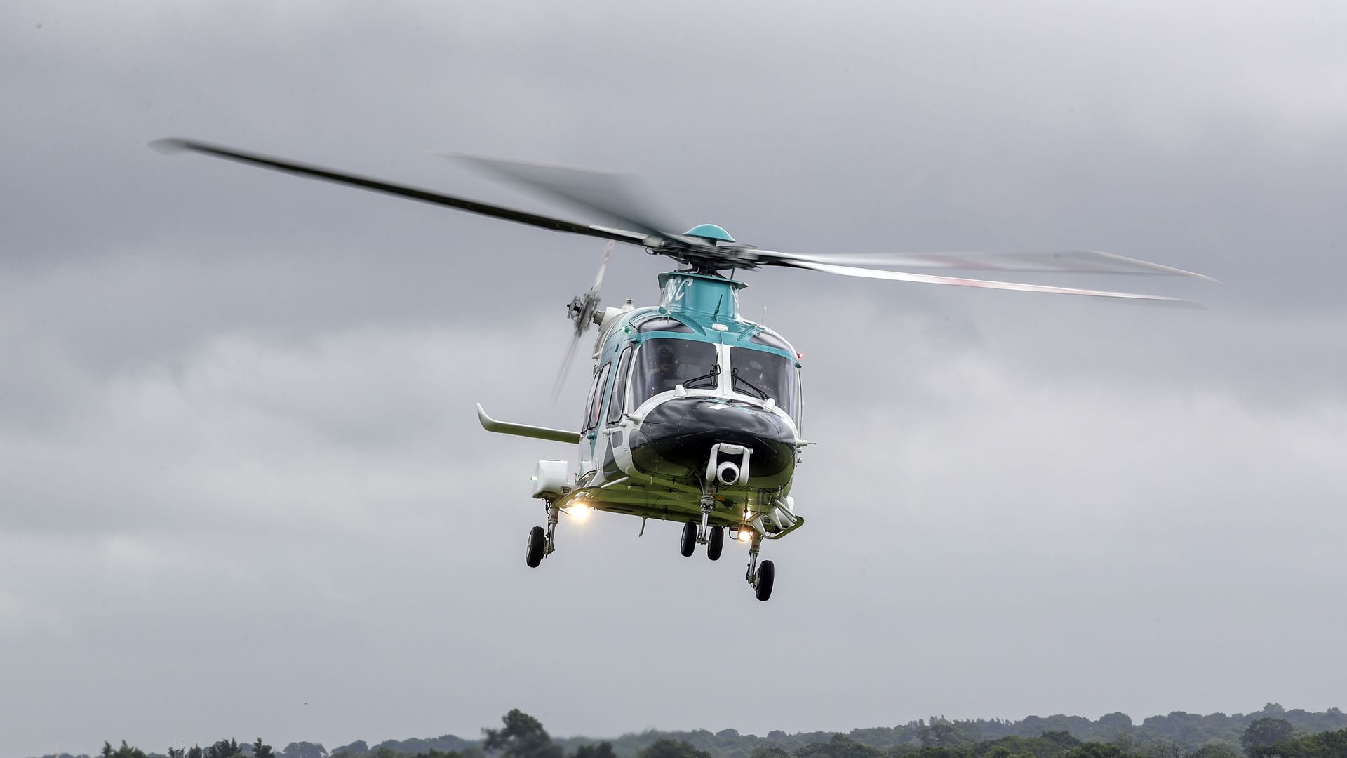 Air ambulance flying