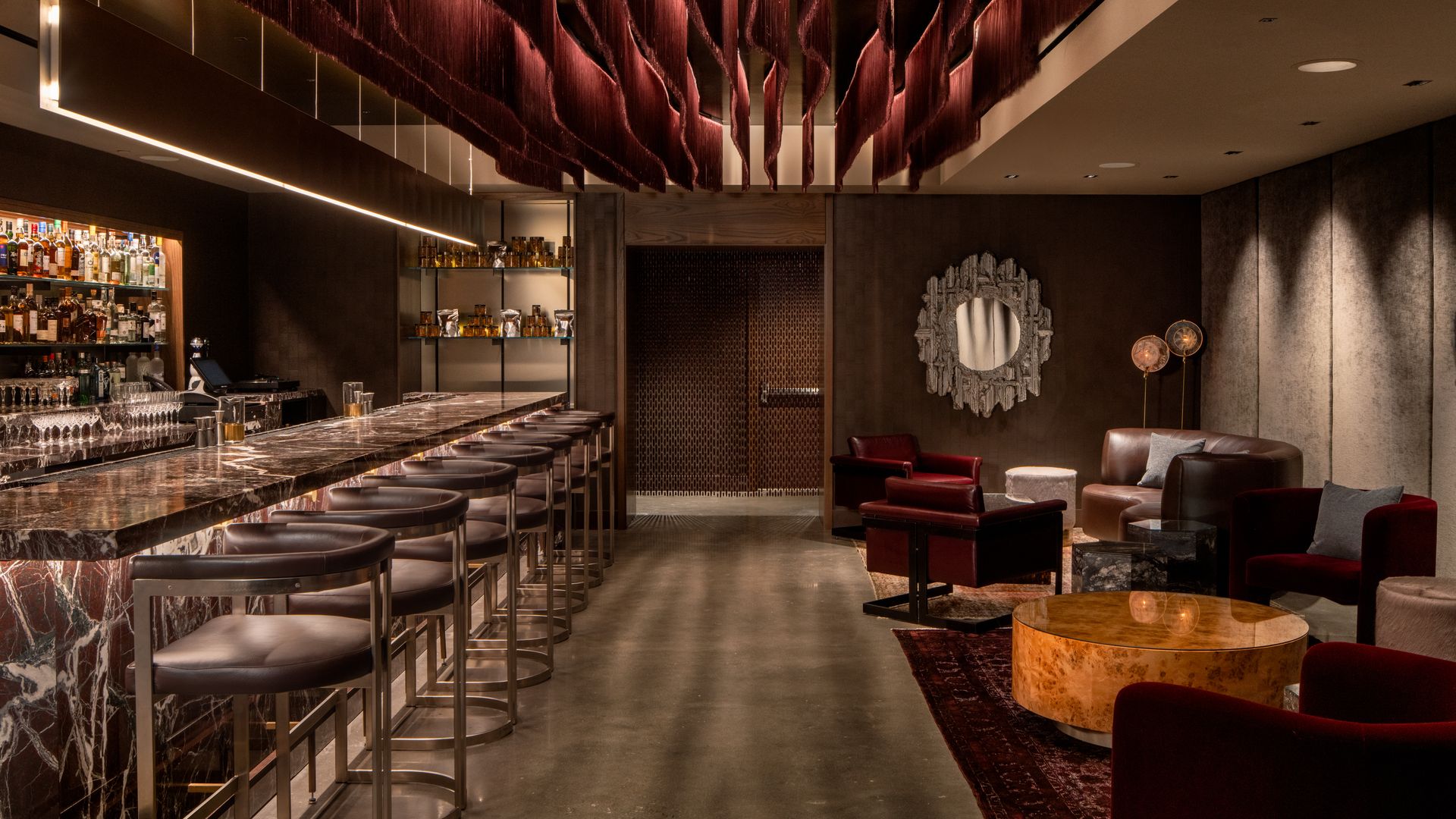 The interior of Four Walls