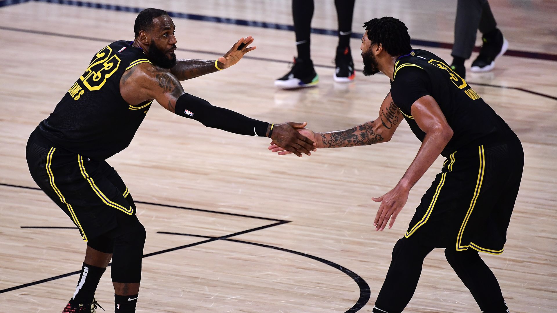 LeBron James and Anthony Davis