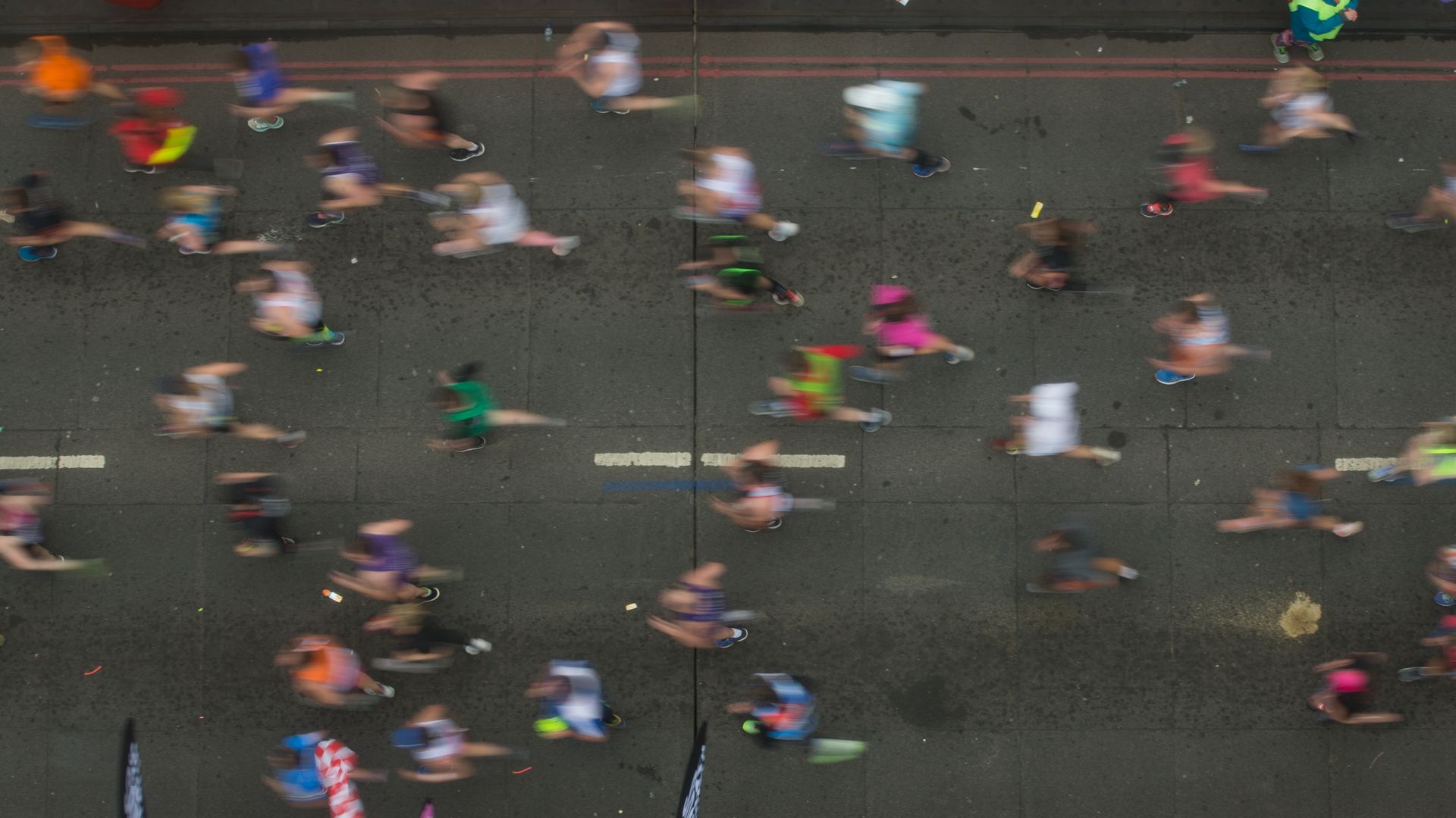 London Marathon runners