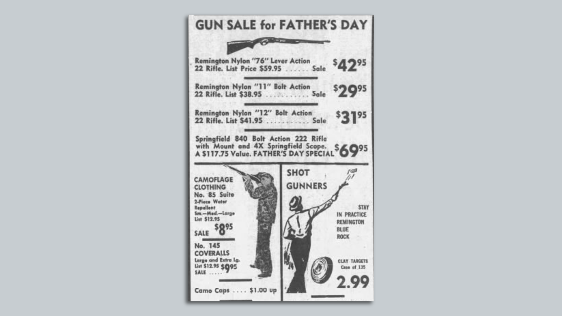 Guns for sale advertisement