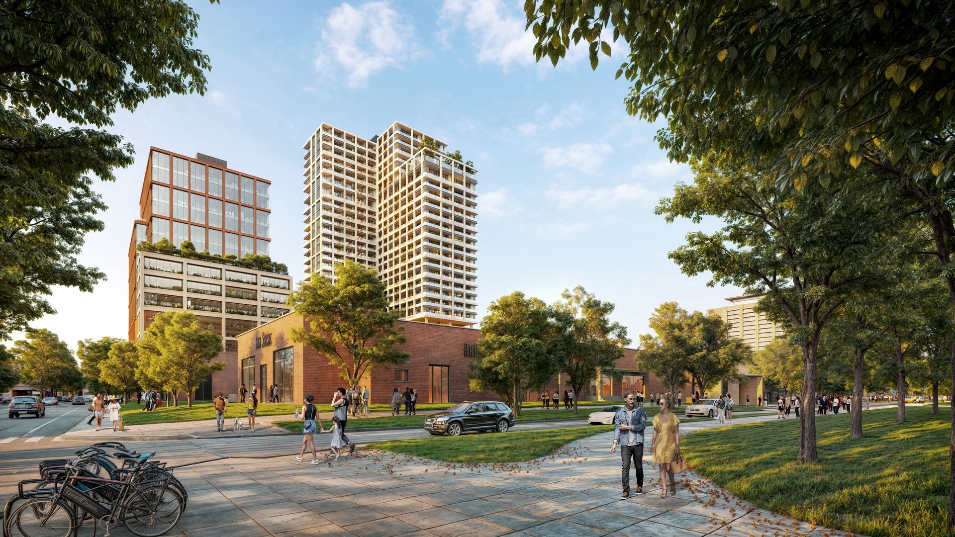 A rendering of a planned development in Dallas 