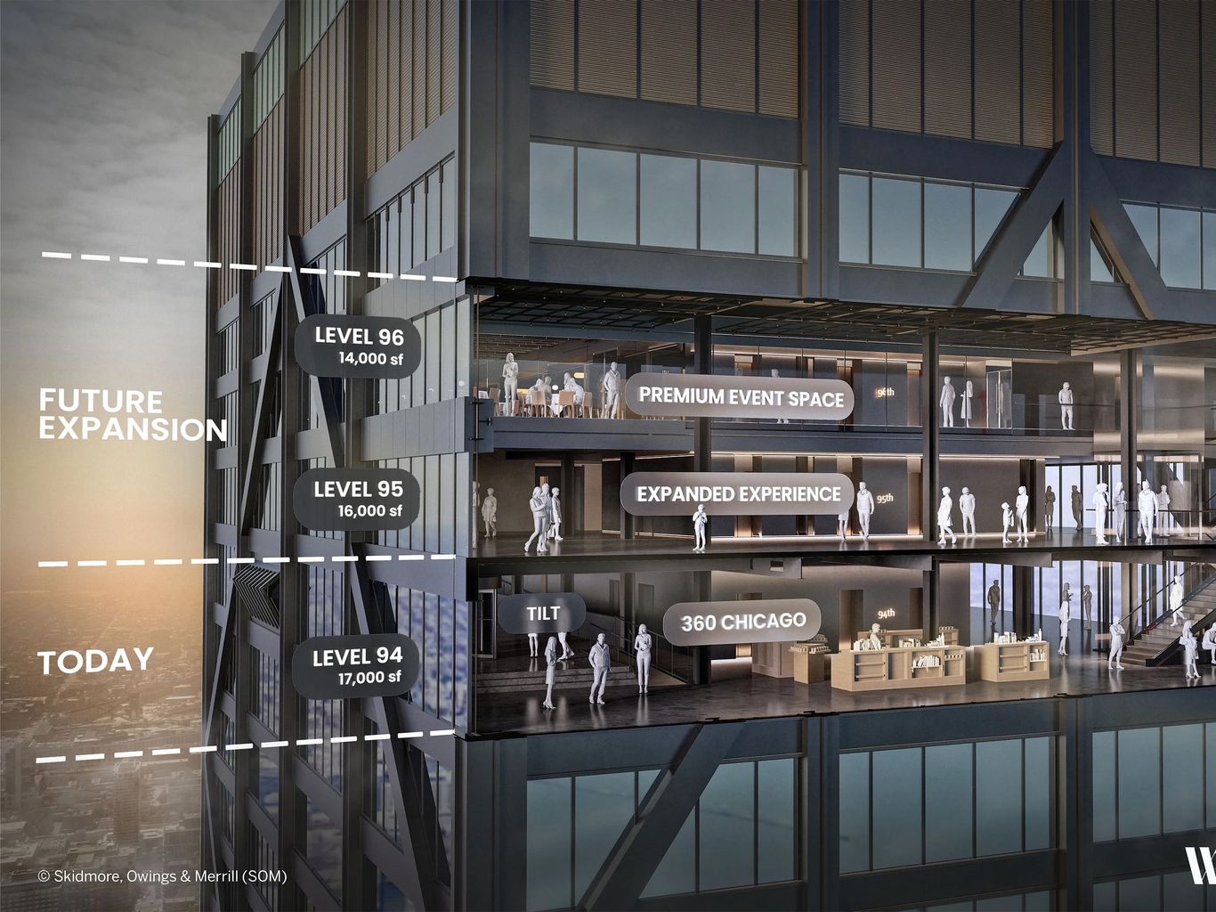 オ−ディオクエスト Chicago Chicago's largest observation deck coming to the Hancock building