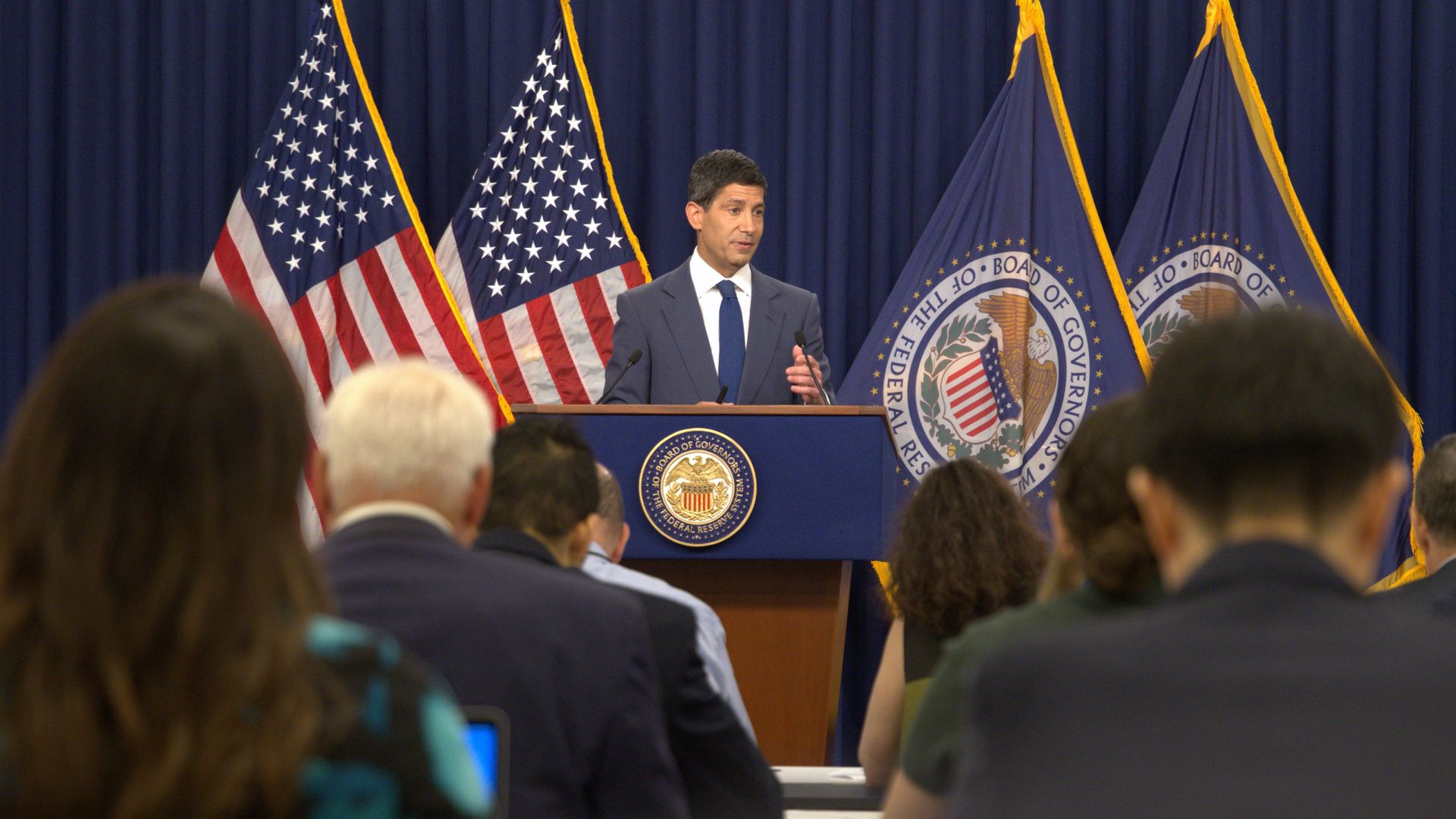 U.S. Federal Reserve Chair Kevin Warsh attends a press conference in Washington, D.C., the United States, July 29, 2026.