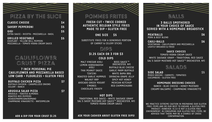 820 Menu Boards