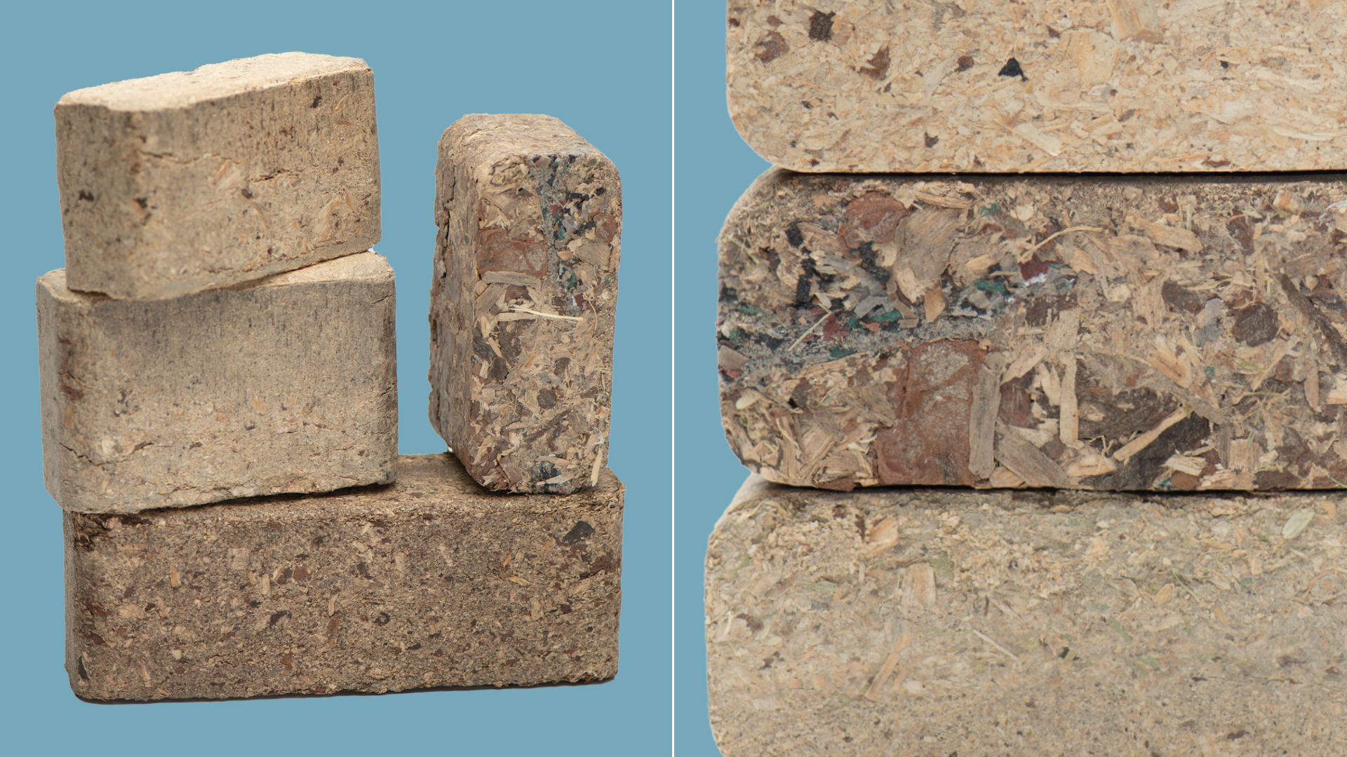 Biomass blocks used to store CO2