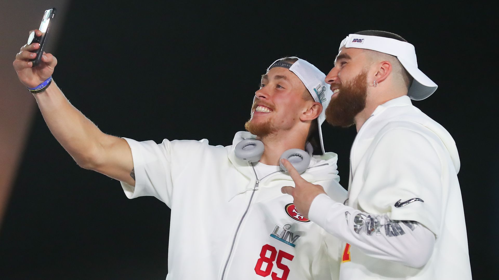 George Kittle and Travis Kelce
