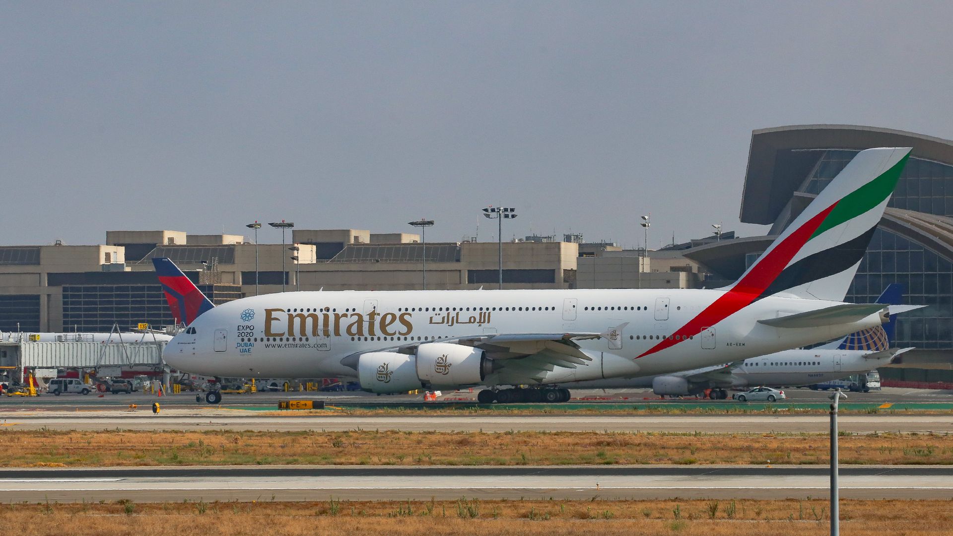 Emirates aircraft.