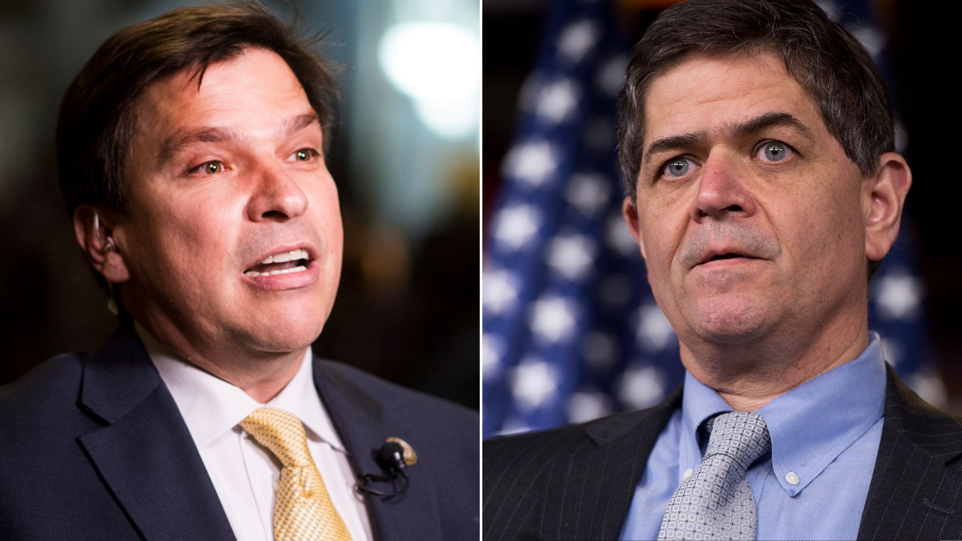 Reps. Vicente Gonzalez and Filemon Vela are seen in a pair of side-by-side headshots.