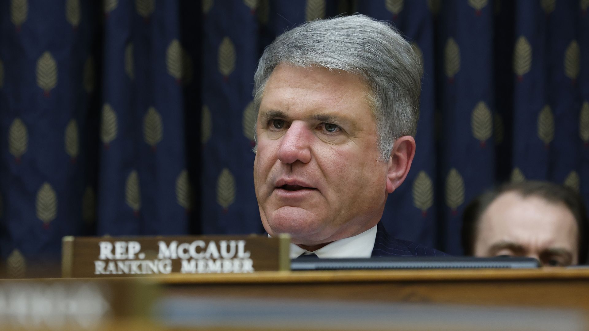 Representative Mike McCaul during a hearing