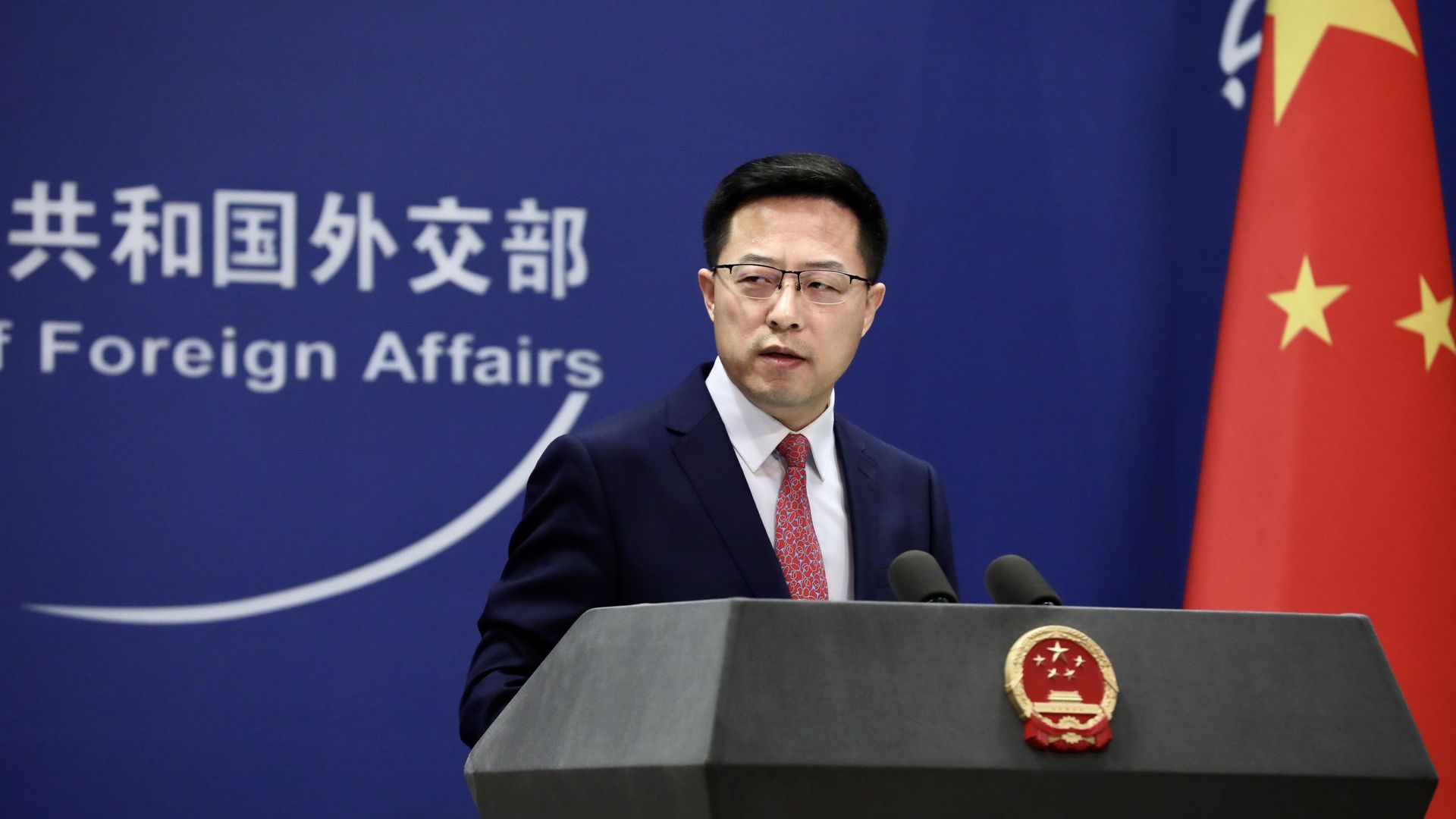 Chinese Foreign Ministry spokesman Zhao Lijian 