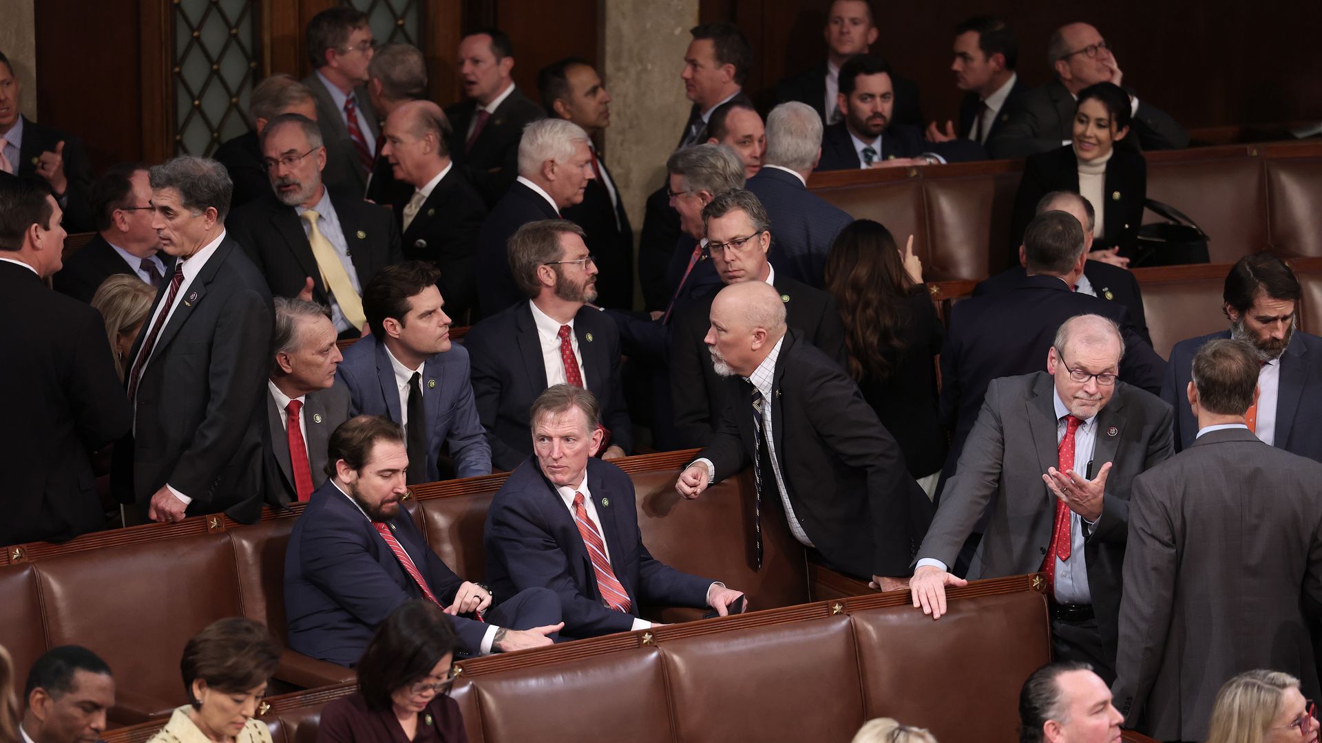 House Freedom Caucus members.	Kevin Dietsch / Staff