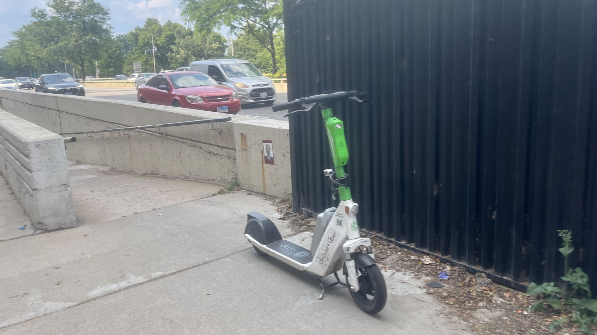 scooter near ramp