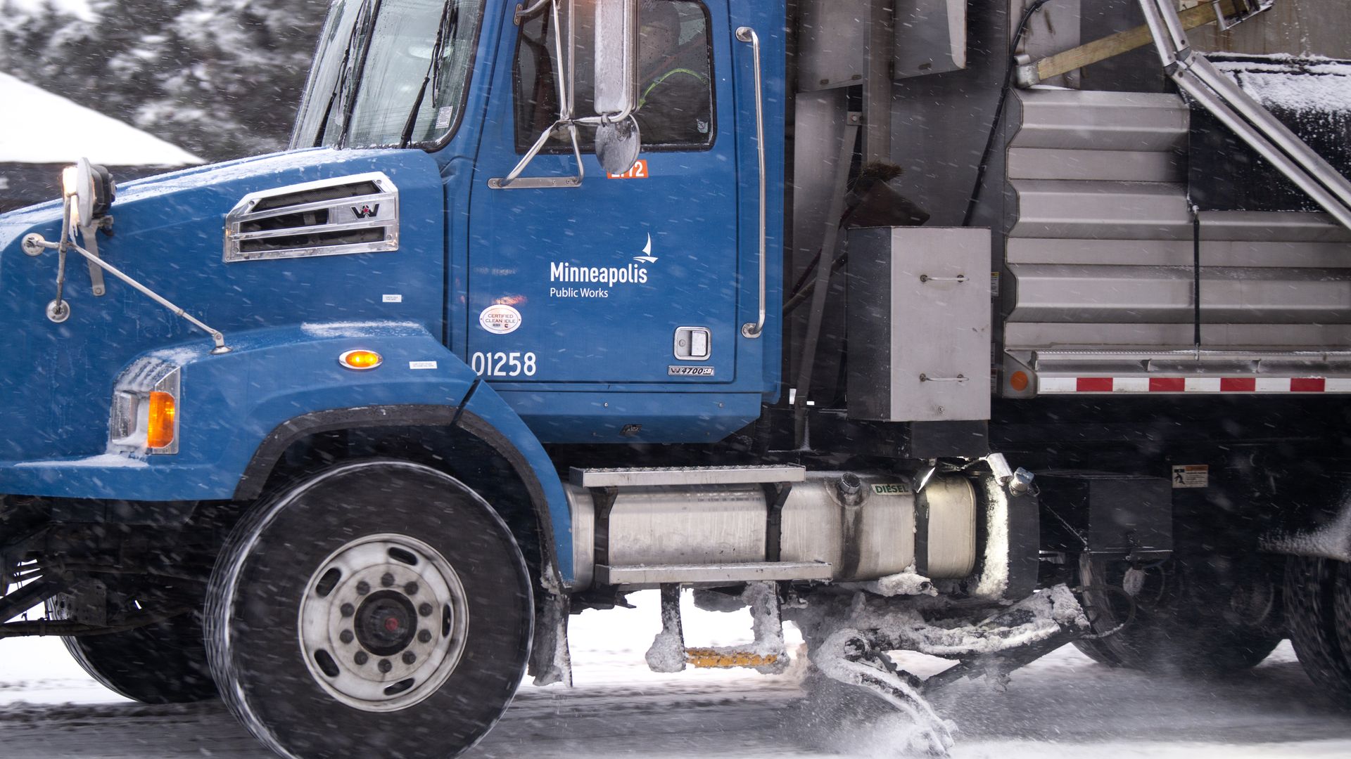 A Minneapolis snow plow