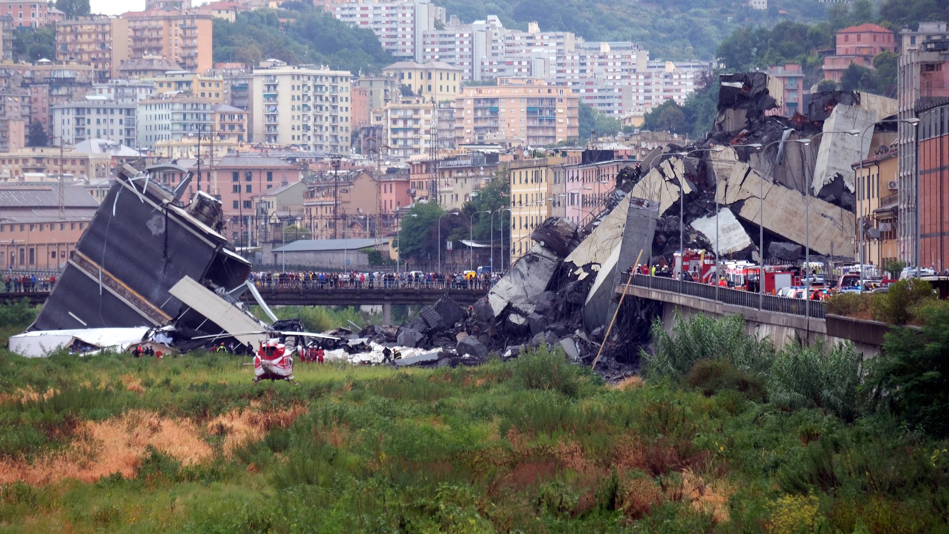 In Photos: At Least 22 Killed In Italy Bridge Collapse