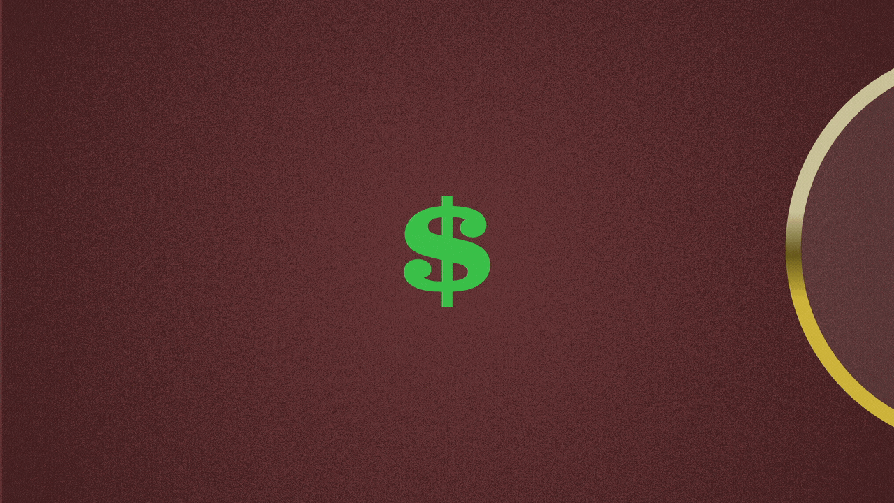 Illustration of a small dollar sign magnified by a monocle.