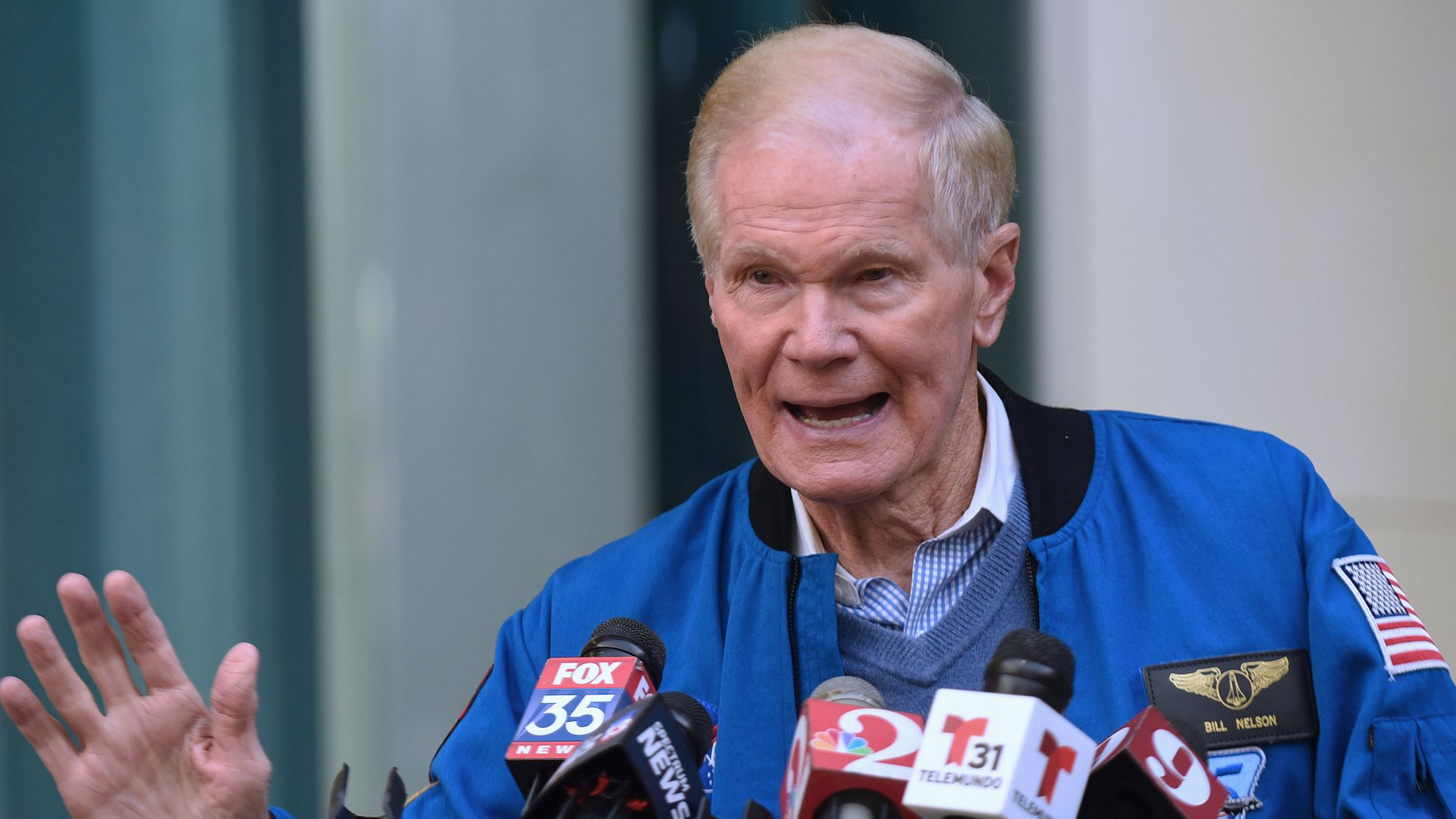 NASA Administrator Bill Nelson during a press conference in Orlando in November 2021.