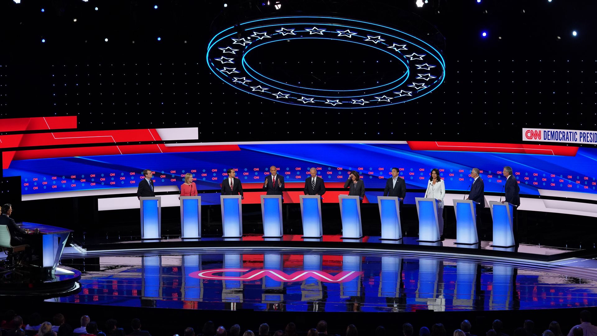 CNN Democratic Debate stage