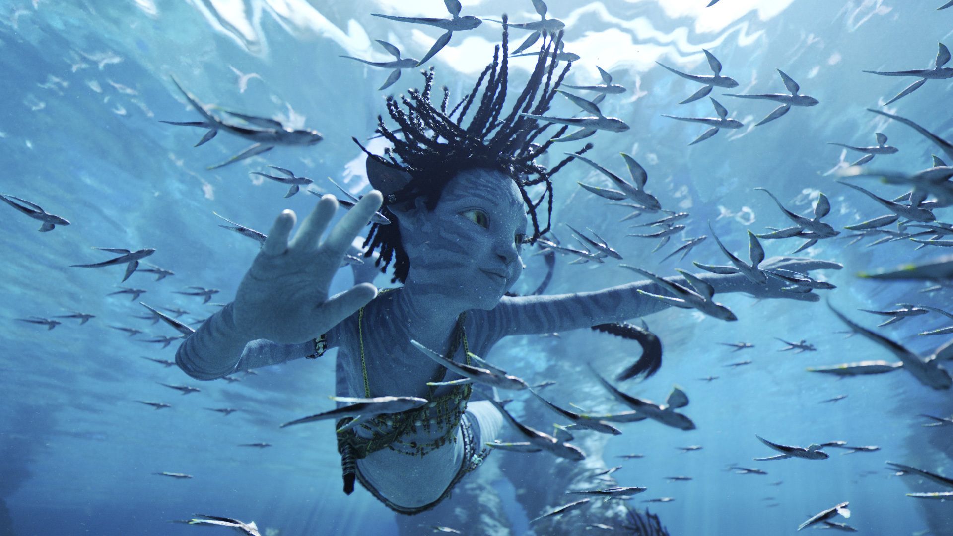 Tuk (Trinity Bliss) in "Avatar: The Way of the Water." (20th Century Studios/Disney)
