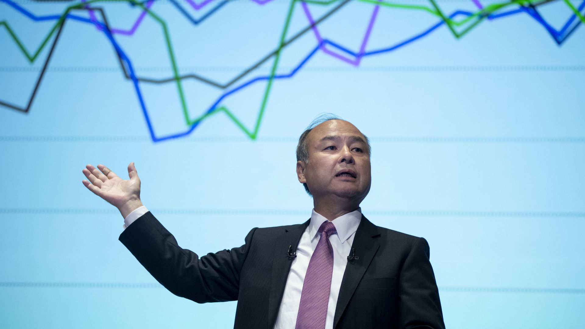 SoftBank's Chairman and Chief Executive Officer Masayoshi Son