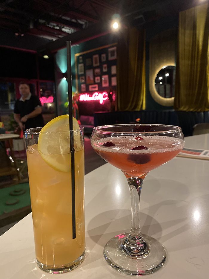 Stroke indoor mini golf now open in Plaza Midwood. Cocktails